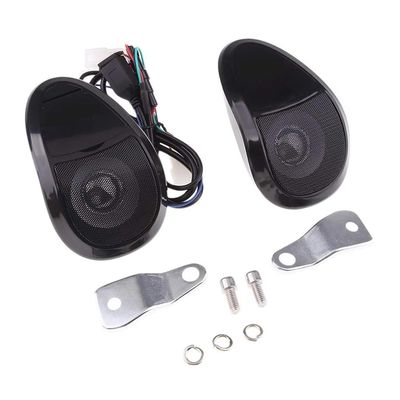 Ouyniei Black Motorcycle Audio Player/Speaker, Compatible with Motorcycles and Scooters Parts Replacement