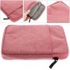 SHINEOFI Multi-Function E-Reader Case Protector Compatible with Kindle Paperwhite Canvas Cover with Pocket for Earphone and Phone Storage Ultra Soft Flexible E-Book Sleeve in Pink view 3