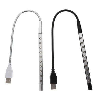 ARTIBETTER 2PCS USB Powered Flexible Reading Lamp Bedside Light Eye Protection for Night Reading Sewing and Computer Use Portable Book Light Random Color