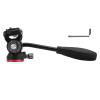 Camera Tripod Ball Head, 360 Degree Panoramic Rotation, Aluminum Alloy, Compact Size - Adjustable Hydraulic Damping, Secure L Shaped Stopper, Ideal for SLR and Micro SLR Cameras view 1