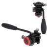 Camera Tripod Ball Head, 360 Degree Panoramic Rotation, Aluminum Alloy, Compact Size - Adjustable Hydraulic Damping, Secure L Shaped Stopper, Ideal for SLR and Micro SLR Cameras view 2