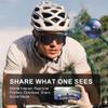 DianSCJ Baseball Glasses with Camera Youth, 4k HD Pov Sports Glasses with Camera, Smart Recording Camera Glasse (#C) view 3