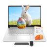 HP Stream 14" Laptop with AI Copilot, Flagship for Students & Business, 13th Gen Intel 4-Core, 4GB RAM, 1.12TB Storage (128GB UFS + 1TB Docking Station), Office 365 1-Year, Win 11 S, Natural Silver view 1