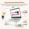 HP Stream 14" Laptop with AI Copilot, Flagship for Students & Business, 13th Gen Intel 4-Core, 4GB RAM, 1.12TB Storage (128GB UFS + 1TB Docking Station), Office 365 1-Year, Win 11 S, Natural Silver view 3