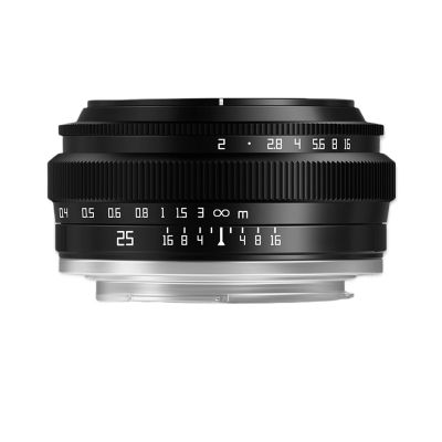 Lens Compatible for Sony E-Mount A6000 A7RIII 25mm F2 Manual Focus Lens for APS-C Cameras(Z)