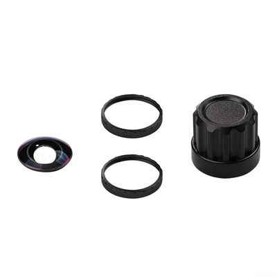 For Insta360 X5 Replacement Lens Set, HD Optical Glass, Black, Red, Silver, Blue(red)