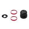 For Insta360 X5 Replacement Lens Set, HD Optical Glass, Black, Red, Silver, Blue(red) view 2