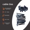 2026 upgraded heavy-duty self-locking nylon cable ties with uv protection for car repair, home, and cable management (150) view 2