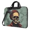 WZYWHJ 13 inch Handsome skull Picture Laptop Bag - with Soft Interior, Multiple Pockets - Ideal for Men, Travel and Business view 1