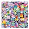 200Pcs Starry Sky Cats Stickers,Holographic Waterproof Funny Cat Water Bottle Stickers Waterproof Animals Sticker Self Adhesive Pet Reward Sticker for Rainbow Cat Party Favors view 1