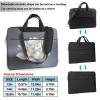WZYWHJ 15.6 inch Handmade Lotus Picture Laptop Bag - with Soft Interior, Multiple Pockets - Ideal for Men, Travel and Business view 3