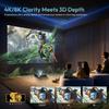 NothingProjector Motorized ALR Screen for Ultra Short Throw Projector, 85% Ambient Light Rejecting, 120 inch, Floor Rising, 4K/8K UHD, Active 3D, Anti Daylight, Electric Retractable Automatic NothPJ view 4