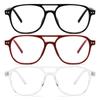 FEISEDY Blue Light Blocking Glasses Women Men Square Computer Lightweight Pilot Glasses Anti Eyestrain & UV Glare B0141 view 2