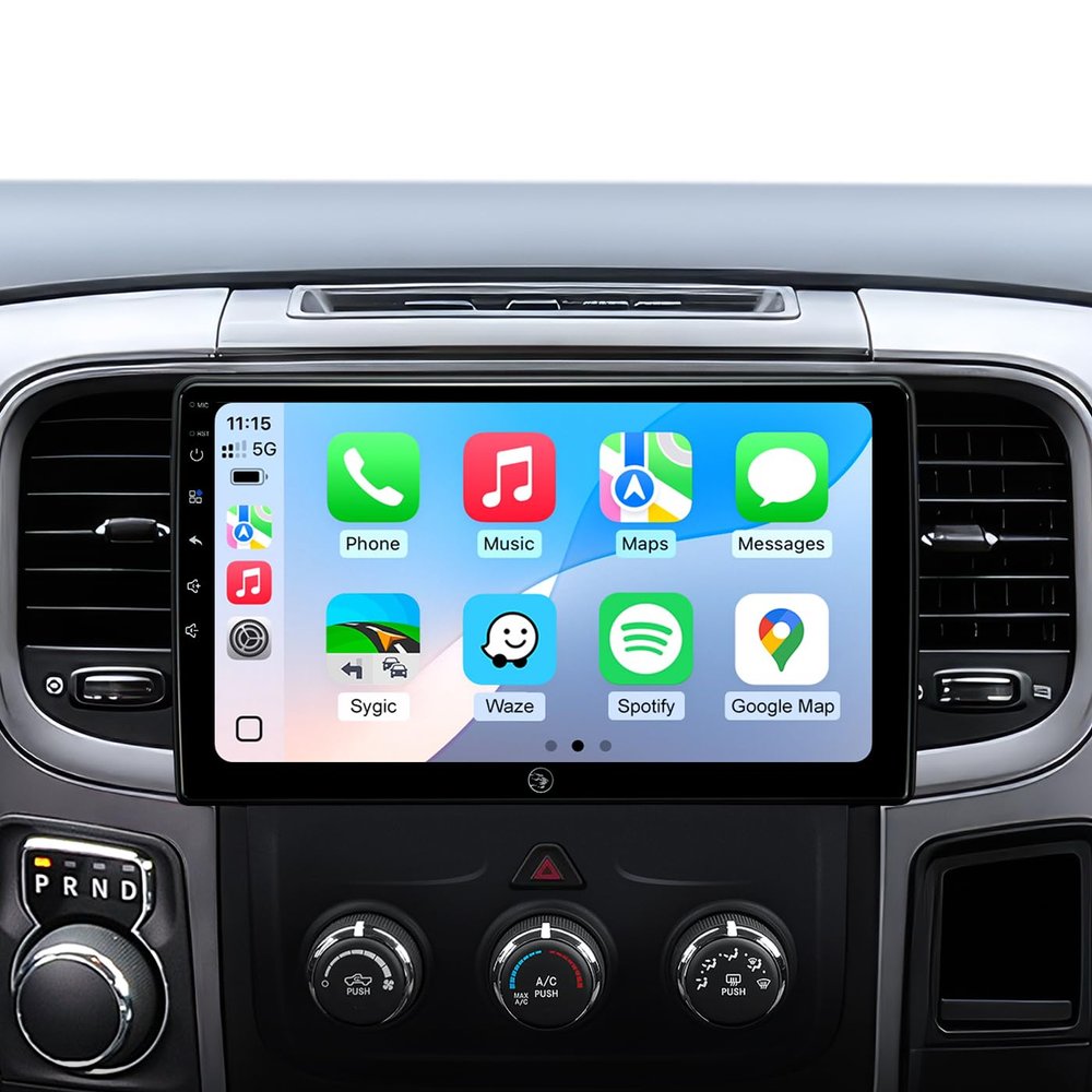 10.2inch Car Radio Stereo for Dodge Ram Pickup 1500 2500 3500 2013 2014 2015 2016 2017 2018 Wireless CarPlay & Android Auto, HD Touchscreen, Android 13, GPS Navigation, HD Backup Camera