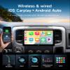 10.2inch Car Radio Stereo for Dodge Ram Pickup 1500 2500 3500 2013 2014 2015 2016 2017 2018 Wireless CarPlay & Android Auto, HD Touchscreen, Android 13, GPS Navigation, HD Backup Camera view 3