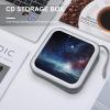 BTCOWZRV Night Sky Outer Space CD Case 40 Capacity Hard Plastic DVD Case Portable Zipper CD Cases Holder Large Storage Disc Wallet Bag DVD Disc Cases Storage Binder Home Travel view 4