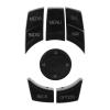 Psytfei 6PCS Car Multimedia Control Button Knob Cover Exquisite Comfortable Touch Fit for 1 3 5 6 Series E Chassis Matte Black Center Control Buttons (Black) view 1