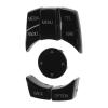 Psytfei 6PCS Car Multimedia Control Button Knob Cover Exquisite Comfortable Touch Fit for 1 3 5 6 Series E Chassis Matte Black Center Control Buttons (Black) view 2