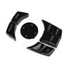 Psytfei 6PCS Car Multimedia Control Button Knob Cover Exquisite Comfortable Touch Fit for 1 3 5 6 Series E Chassis Matte Black Center Control Buttons (Black) view 3