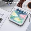 BTCOWZRV Stars Watercolor Sky CD Case 40 Capacity Hard Plastic DVD Case Portable Zipper CD Cases Holder Large Storage Disc Wallet Bag DVD Disc Cases Storage Binder Home Travel view 4