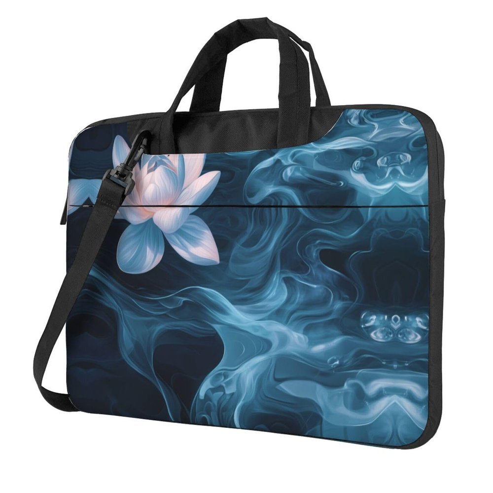 WZYWHJ 15.6 inch Water pattern Picture Laptop Bag - with Soft Interior, Multiple Pockets - Ideal for Men, Travel and Business