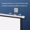 ENGTICUENU Projector Screen 30" 40" Portable Projector Screen for Car, Manual Pull Down Roll Up Mini Movie Screen, 16:9, 4K HD Projection Screen for Fitting Car, Travel, Camping(40in) view 4