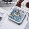 BTCOWZRV Seagulls in Flight CD Case 40 Capacity Hard Plastic DVD Case Portable Zipper CD Cases Holder Large Storage Disc Wallet Bag DVD Disc Cases Storage Binder Home Travel view 4