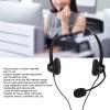DouWen MO H360D - 2.5MV Telephone Headset, Binaural Noise Cancelling Call Center Earphone with Mic Mute, 2.5mm Wired Office Headset for Business Customer Service, Soft Ear Cushions and Adjus view 2