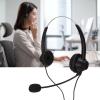 DouWen MO H360D - 2.5MV Telephone Headset, Binaural Noise Cancelling Call Center Earphone with Mic Mute, 2.5mm Wired Office Headset for Business Customer Service, Soft Ear Cushions and Adjus view 3