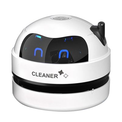 Desktop Vacuum Cleaner, Table Dust Tool, Table Dust Vacuum, Portable USB Rechargeable Tables Vacuums Cleaners, Smart Tables Vacuums Cleaner with Removable Nozzle, for Home School Keyboard