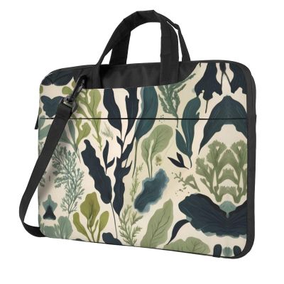 WZYWHJ 15.6 inch Seaweed pattern Picture Laptop Bag - with Soft Interior, Multiple Pockets - Ideal for Men, Travel and Business