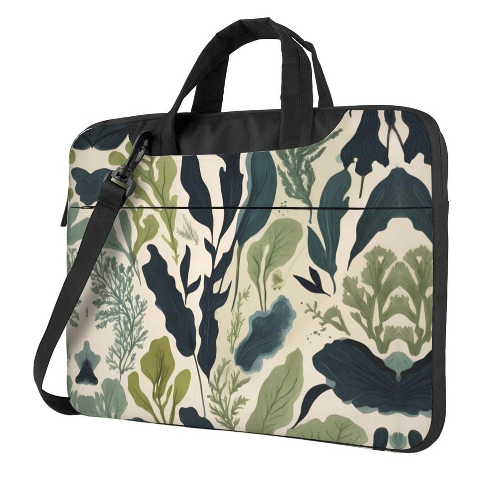 WZYWHJ 15.6 inch Seaweed pattern Picture Laptop Bag - with Soft Interior, Multiple Pockets - Ideal for Men, Travel and Business