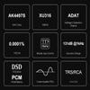 Fanmusic Topping E50 II Desktop Decooder AK4497S DAC Chip TRS/RCA Line Out with Remote Control (Black) view 4