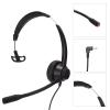 DouWen MO H390-2.5MV Telephone Headset, Business Headset with Noise Cancelling Mic, Monaural 2.5mm Office Headset for Call Centers Telemarketing, Ergonomic Design with Volume Adjustment an view 4