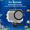 NovelGoal Diving Case for Action 6/Max 2 Camera, Waterproof Cases with Cold Shoe Mount Adapter, High-Transparency Camera Protective Housing Shell (60M for Action 6) view 2