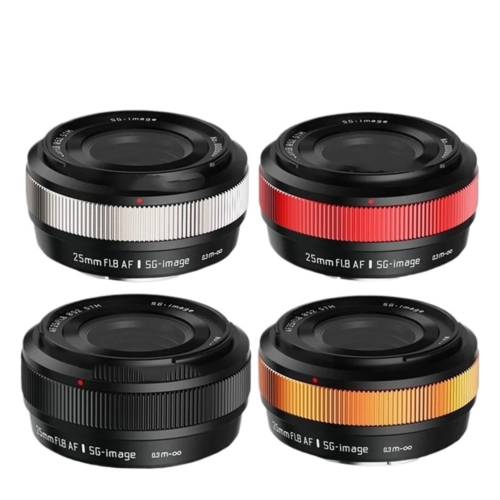 Lens Compatible for Sony E-Mount 25mm F1.8 Auto Focus Ultra-Thin APS-C Lens(C,E-Mount(APS-C))