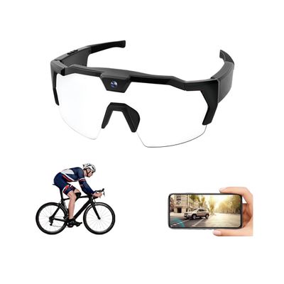 POV Glasses 4K Baseball Glasses with Camera Smart Camera Glasse for Men Women Sunglasses with Cameras with 32GB SD Card