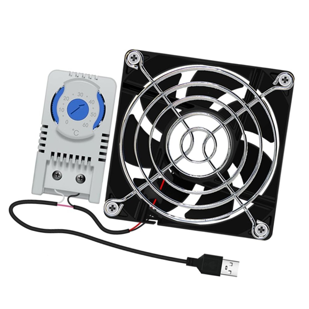 80mm USB Computer Fan 0-60 Adjustable for Receiver Computer Cabinet Cooling