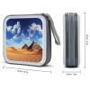 BTCOWZRV Desert Sky CD Case 40 Capacity Hard Plastic DVD Case Portable Zipper CD Cases Holder Large Storage Disc Wallet Bag DVD Disc Cases Storage Binder Home Travel view 2