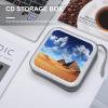 BTCOWZRV Desert Sky CD Case 40 Capacity Hard Plastic DVD Case Portable Zipper CD Cases Holder Large Storage Disc Wallet Bag DVD Disc Cases Storage Binder Home Travel view 4