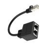 RJ45 Splitter Connectors Adapter 1 to 2 Ways Ethernet Cable Plug Play Ethernet Extender Converters for Laptop view 3