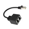 RJ45 Splitter Connectors Adapter 1 to 2 Ways Ethernet Cable Plug Play Ethernet Extender Converters for Laptop view 4