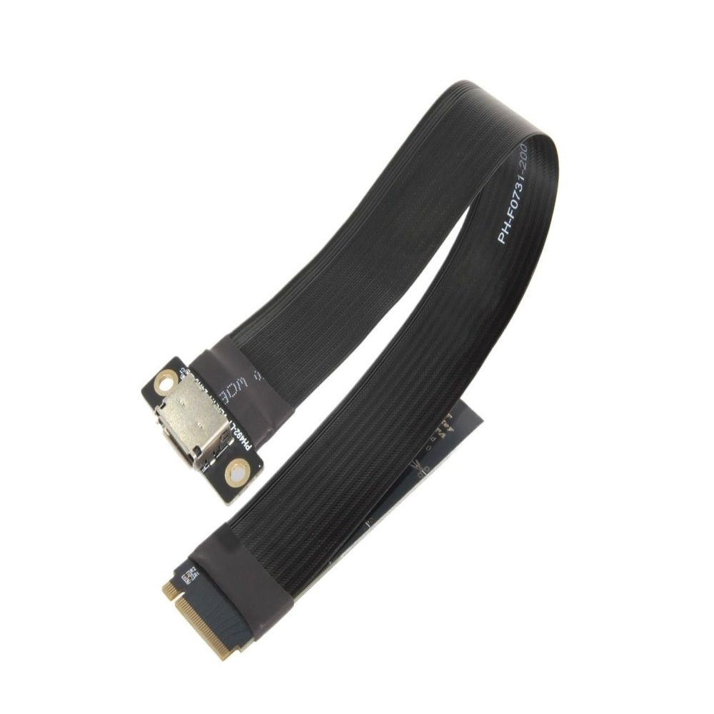 ABKMXZKD 15cm 20cmM.2 NVME to Oculink PCIE 4.0 X4SFF-8612 SFF-8611 Graphics Card Expansion Cable for GPU Storage Server Workloads(20CM)
