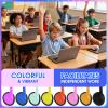 Hengliyuan 100 Pack Classroom Headphones Bulk for Kids Schools,Wholesale Wired On Ear Class Set Headphones for Students Children Teens and More,Individually Bagged(HLY002,8 Colors) view 4