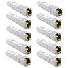 10GBASE-T SFP+ RJ45 Network Transceiver Module, 10Gb SFP to RJ-45 Copper Mini GBIC Low Working Temp Compatible with Cisco SFP-10G-T-S, Ubiquiti, Open Switch (10) view 1