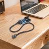 9Pin USB Header Female 1 to 2 Female Extension Card USB2.0 Splitter Cable Connectors for Motherboards Adapter Multipliers view 2