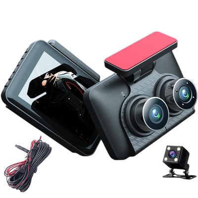 Triple Lens Dash CAM for Cadillac XT5 Crossover 20172025, 1080P HD Dashboard Camera Car Radio Camera 4 Inch Screen, with 64GB Card Car Accessories