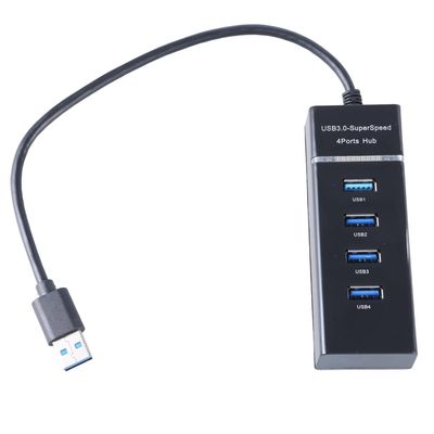 Durability 4 Port USB 3.0 Hub Multi Device Support for Enhanced Connectivity