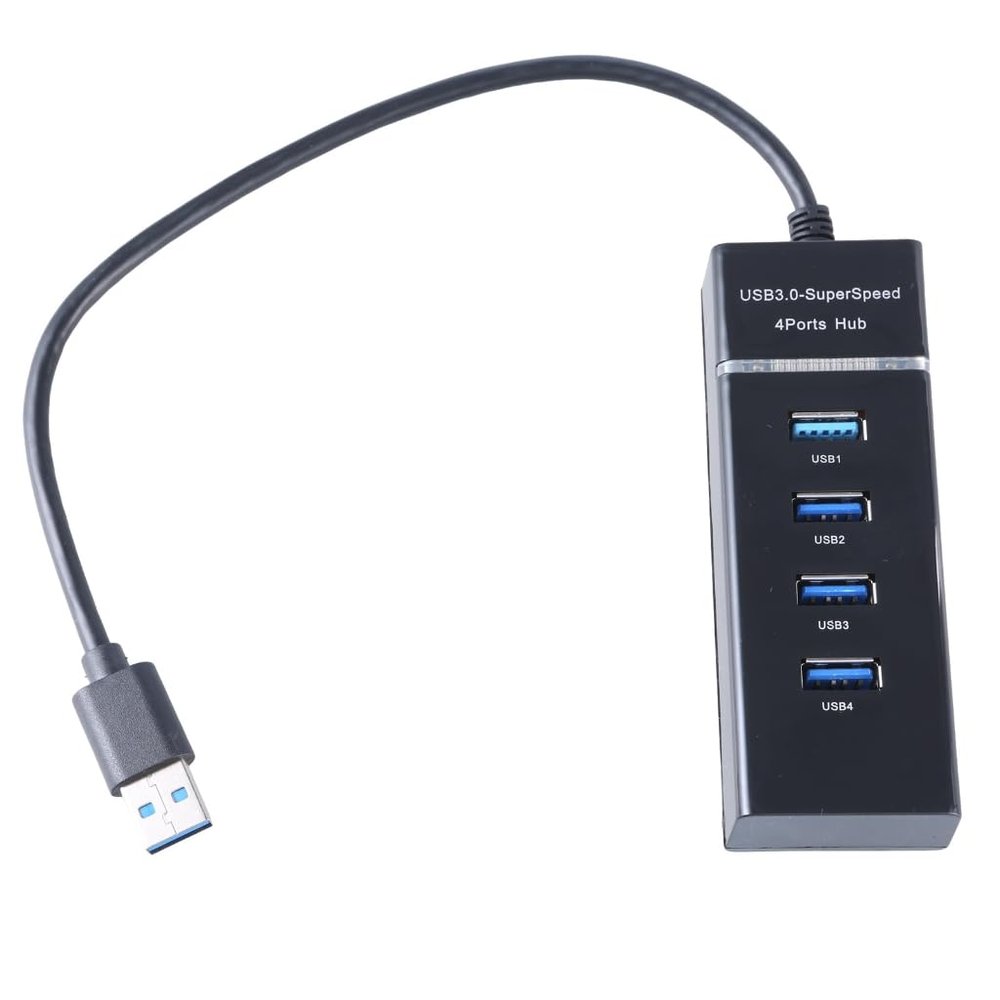 Durability 4 Port USB 3.0 Hub Multi Device Support for Enhanced Connectivity