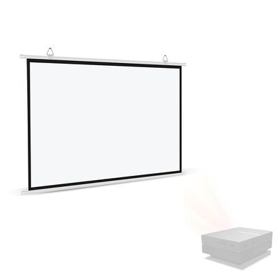 BTBZGFGNYU Pull Down Projection Screen 30" 40" 50" 60" 72" HD Projector Screen Home Theater Projector Movie Screen for Outdoor Indoor(50 Inch (4:3))